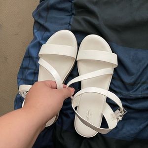 White sandals